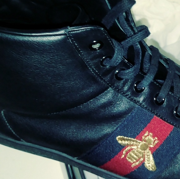 Gucci Shoes Gucci Bumblebee High Top Shoes Poshmark
